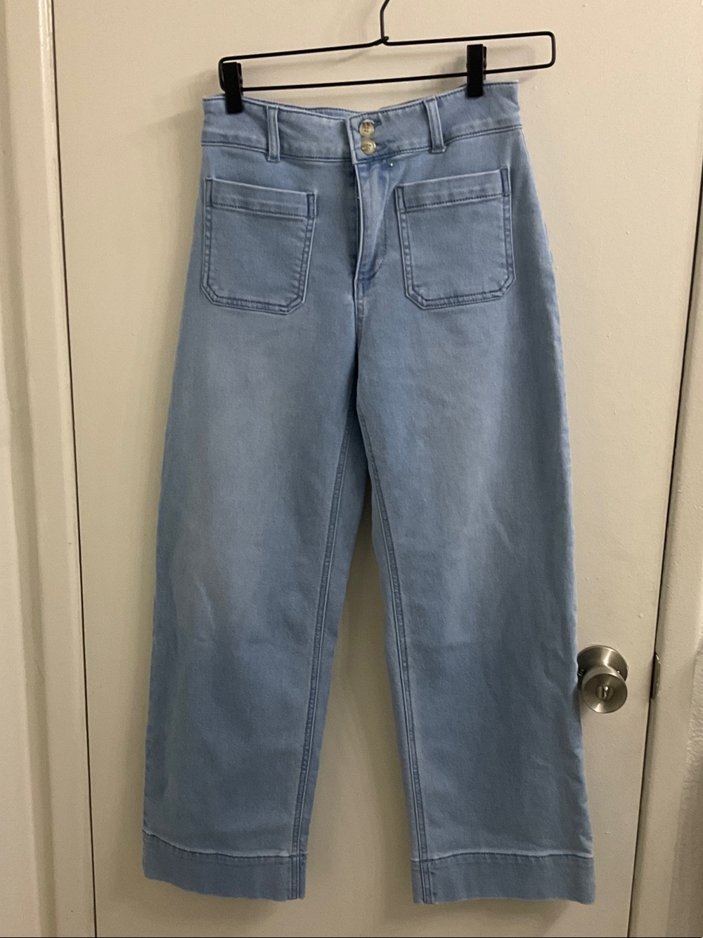 bagatelle Light Blue High-Rise Wide-Leg Jeans